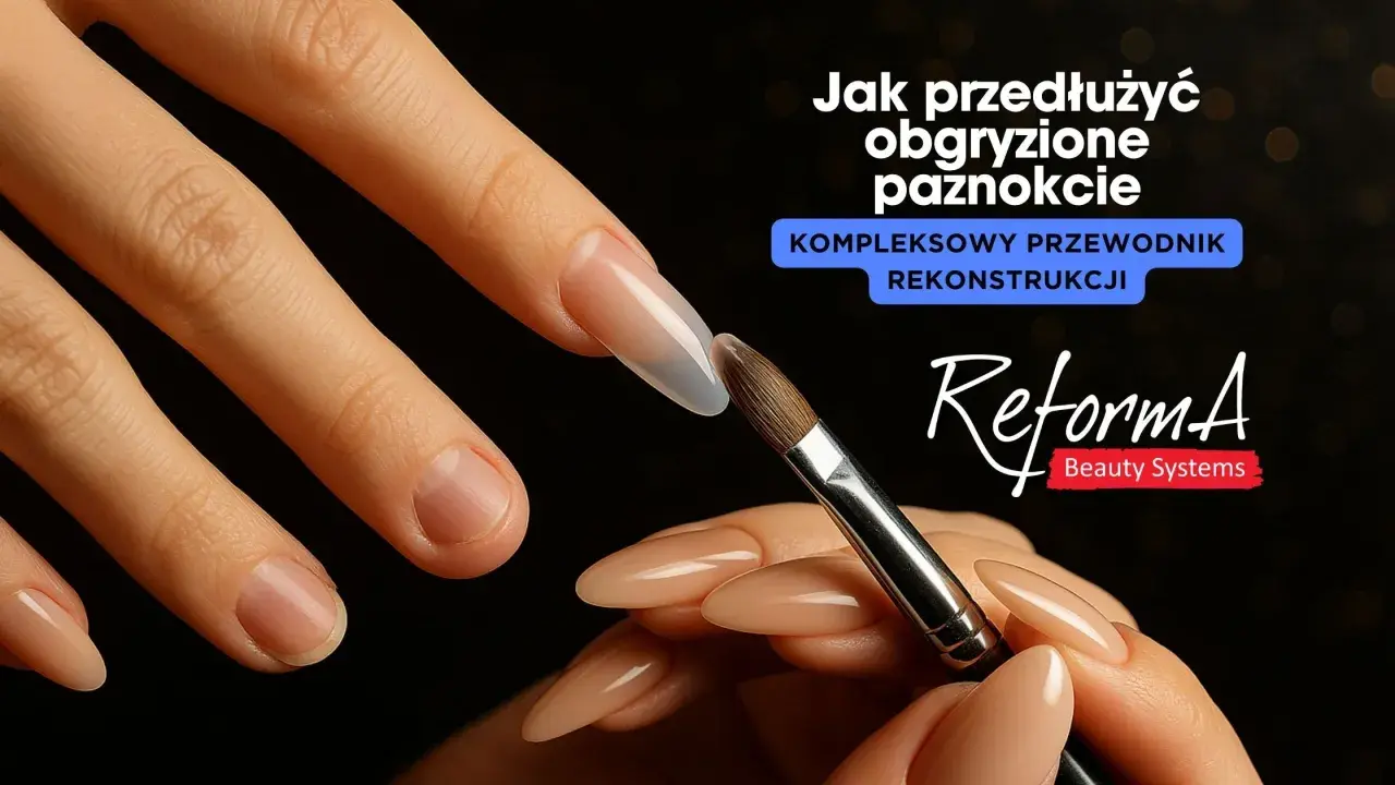 Przedłużanie obgryzionych paznokci. Rekonstrukcja paznokci metodą żelową lub akrylową.