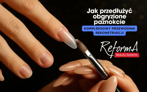 Przedłużanie obgryzionych paznokci. Rekonstrukcja paznokci metodą żelową lub akrylową.