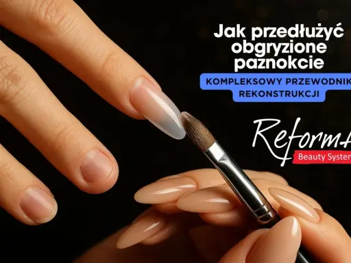 Przedłużanie obgryzionych paznokci. Rekonstrukcja paznokci metodą żelową lub akrylową.
